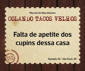 Leia mais sobre o artigo COLANDO TACOS VELHOS – Capítulo 29- falta de apetite dos cupins dessa casa